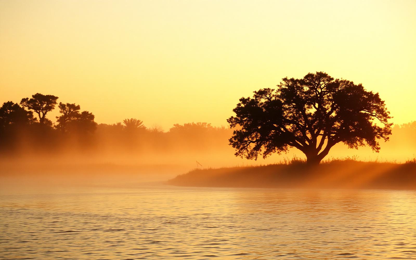 Mississippi River at sunrise